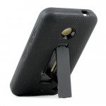 Wholesale Nokia Lumia 635 Armor Hybrid Stand Case (Black Black)